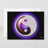 Carte postale YinYang Design (Devant / Derrière)