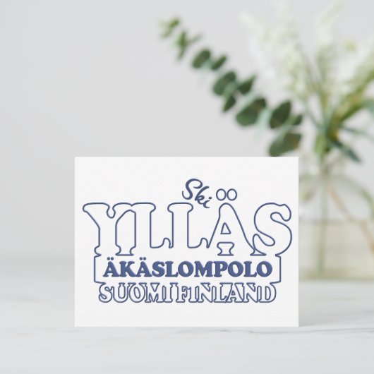 Carte postale YLLÄS FINLAND (Debout devant)