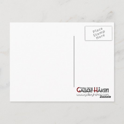 Carte Postale Ylvis Funny Garder le calme et chanter le renard (Dos)