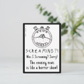 CARTE POSTALE YNOTME SCREAMING HEAD NEWS (Debout devant)