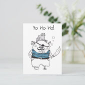 Carte Postale Yo Ho Ho ! / Funny Monster Pirate (Debout devant)
