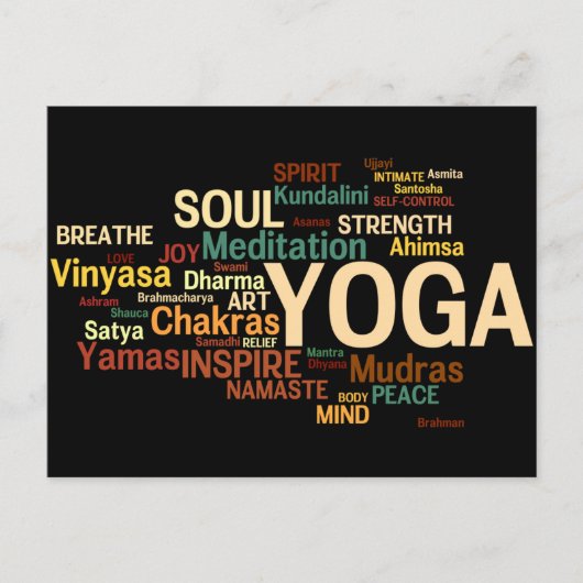 Carte postale YOGA (Devant)