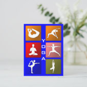 Carte postale yoga (Debout devant)