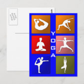 Carte postale yoga (Devant / Derrière)