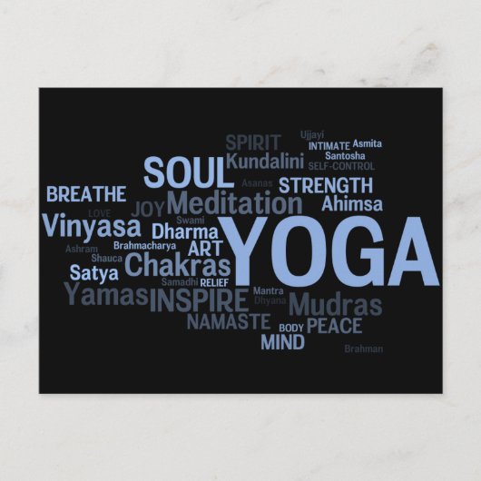 Carte postale YOGA (Devant)