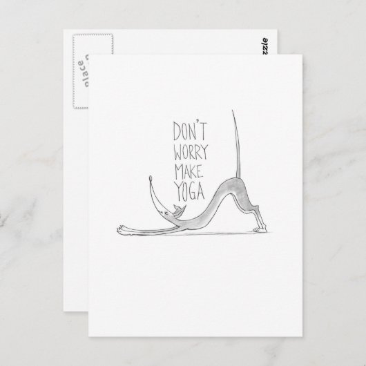Carte Postale Yoga (Devant / Derrière)