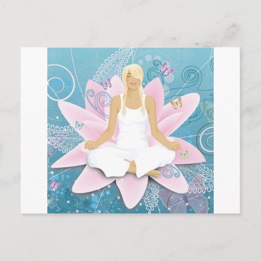 Carte Postale yoga (Devant)