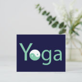 Carte Postale Yoga avec Yin Yang (Debout devant)