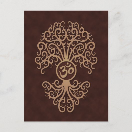 Carte Postale Yoga Brown (Devant)