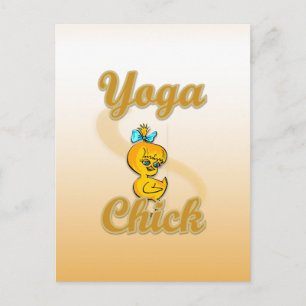 Carte Postale Yoga Chick