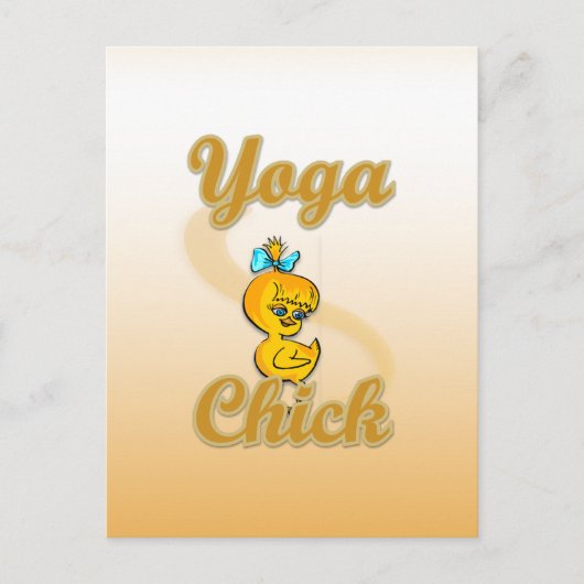 Carte Postale Yoga Chick (Devant)