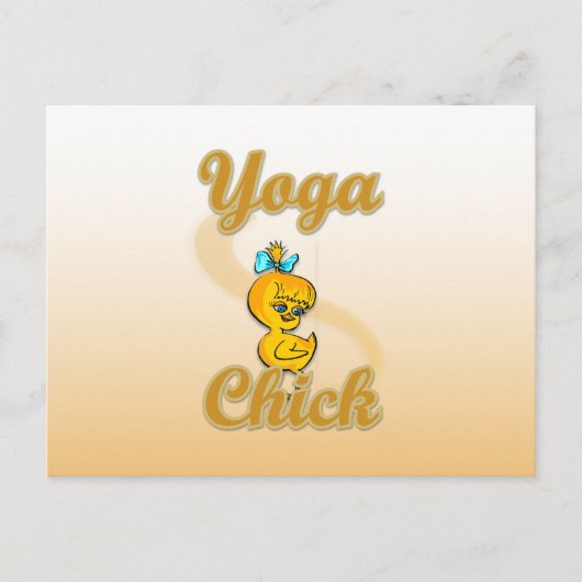 Carte Postale Yoga chick (Devant)