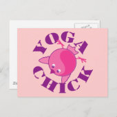 Carte Postale Yoga chick (Devant / Derrière)
