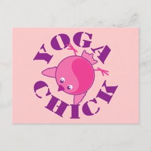 Carte Postale Yoga Chick