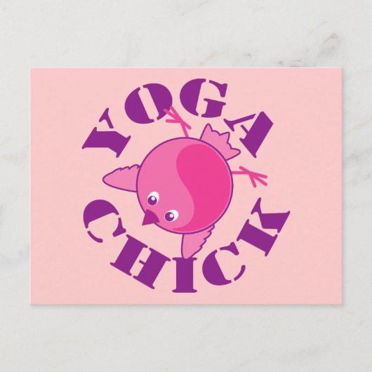 Carte Postale Yoga chick (Devant)