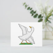 Carte Postale Yoga de canard Méditation Fitness (Debout devant)