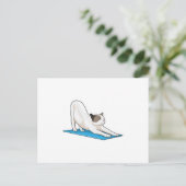Carte Postale Yoga de chat Méditation Fitness (Debout devant)