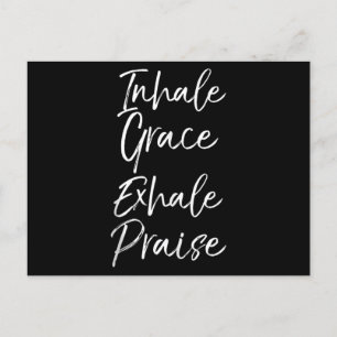 Carte Postale Yoga Dit Inhale Grace Exhale Louer Yoga Lover