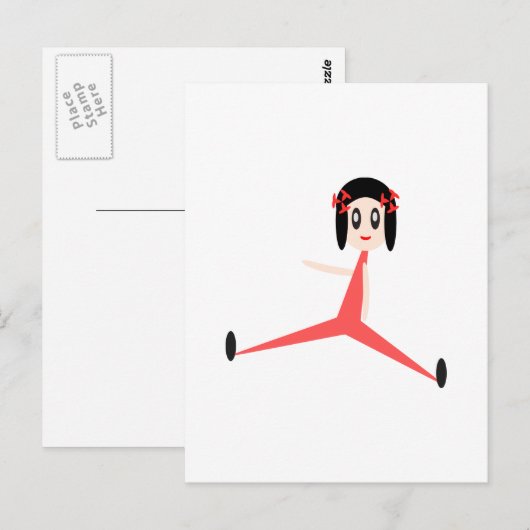 Carte Postale "Yoga Diva" (Devant / Derrière)