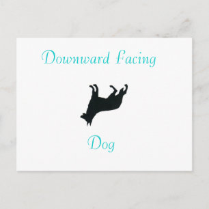 Carte Postale Yoga Downward Facing Dog Post Card