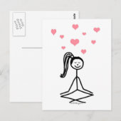 Carte Postale Yoga Girl (Devant / Derrière)