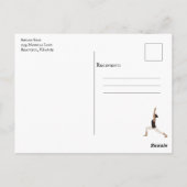 Carte Postale Yoga Gold, bleu et rouge Mandala Personnalisé (Dos)