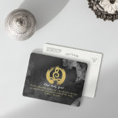 Carte Postale Yoga Instructor Gold Meditation Posture Symbole Ze