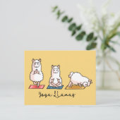 Carte Postale Yoga Llamas (Debout devant)