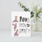 Carte Postale Yoga Llamas (Debout devant)