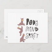Carte Postale Yoga Llamas (Devant / Derrière)