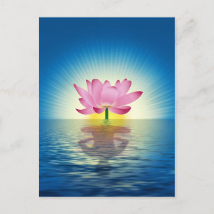 Carte Postale Yoga Lotus