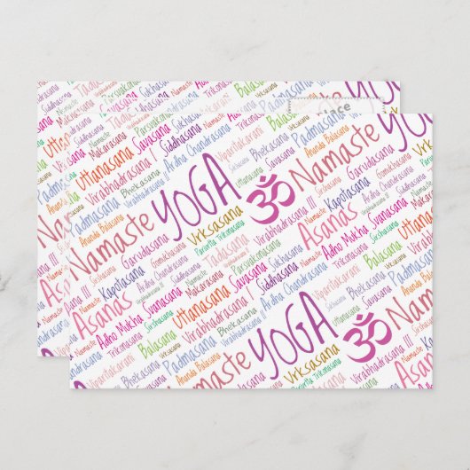 Carte Postale Yoga Lover (Devant / Derrière)