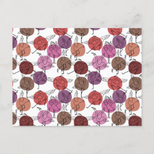 Carte Postale Yoga pose motif   Yoga sans couture motif 40
