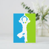 Carte postale Yoga Silhouette (Debout devant)