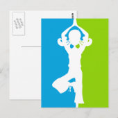 Carte postale Yoga Silhouette (Devant / Derrière)