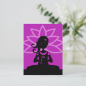 Carte postale Yoga Silhouette (Debout devant)