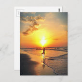 Carte Postale Yoga Sunrise (Devant / Derrière)