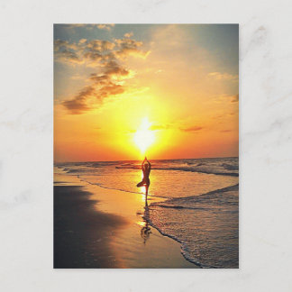 Carte Postale Yoga Sunrise