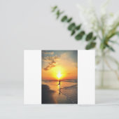 Carte Postale Yoga Sunrise (Debout devant)