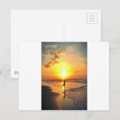Carte Postale Yoga Sunrise (Devant / Derrière)