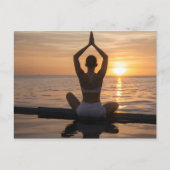 Carte Postale Yoga sur la plage (Devant)