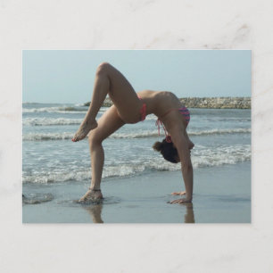 Carte Postale Yoga sur la plage photo