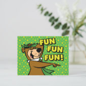 Carte Postale Yogi Bear Fun Amusant (Debout devant)