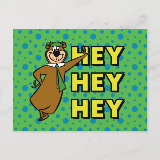Carte Postale Yogi Bear Hey Hey Hey (Devant)