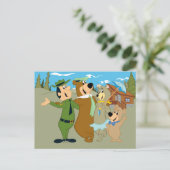 Carte Postale Yogi l'ours et ses amis vous souhaitent la bienven (Debout devant)