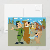 Carte Postale Yogi l'ours et ses amis vous souhaitent la bienven (Devant / Derrière)