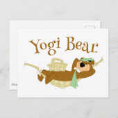 Carte Postale Yogi l'ours Hamac de pique-nique Heure de la siest (Devant / Derrière)