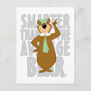 Carte Postale Yogi "Plus Intelligent Que L'Ours Moyen"