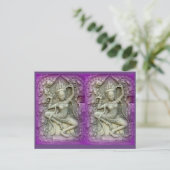 Carte Postale yoginis pourpre dansant (Debout devant)