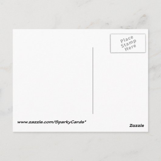 Carte Postale YOM HULEDET SAMEACH Hébreu fun Happy Anniversaire (Dos)